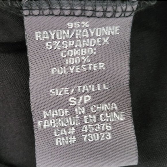 BLACK V-Neck Long Sheer Sleeve Blouse - Picture 7 of 9